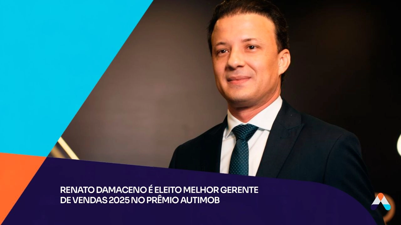 Renato Damaceno é eleito melhor gerente de vendas 2025 no Prêmio AutImob